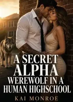 A secret Alpha werewolf in a human highschool. book cover