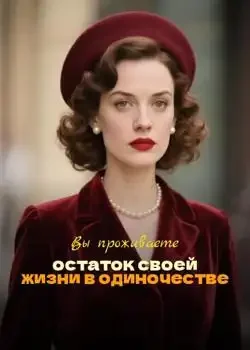 Обложка «Вы проживаете остаток своей жизни в одиночестве»