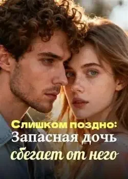 Обложка «Слишком поздно: Запасная дочь сбегает от него»